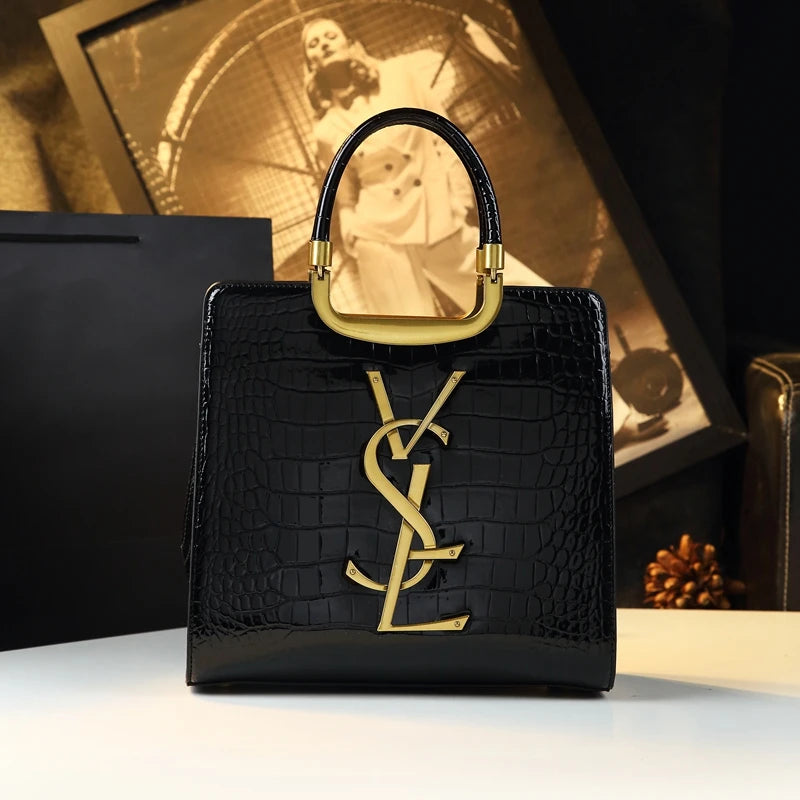 Sac à main de luxe léger de haute qualité, fourre-tout à la mode pour femmes, imprimé crocodile, sac à bandoulière simple, nouvelle collection automne et hiver 2024