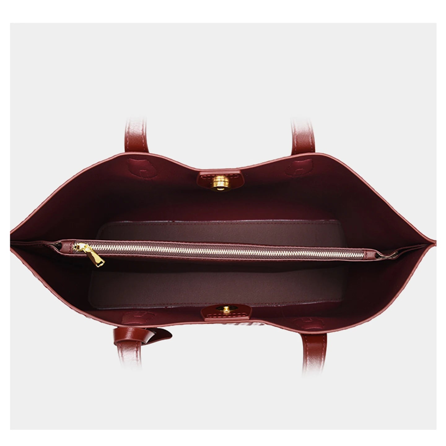Sac fourre-tout élégant de grande capacité pour femmes, fourre-tout de luxe en cuir PU souple de styliste, sacs à bandoulière bordeaux pour femmes