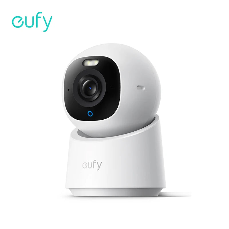 eufy Security Indoor Cam E30 Caméra de sécurité à résolution 4K avec 360 °   Enregistrement PTZ 7/24 suivi AI avec mini caméra humaine Wi-Fi