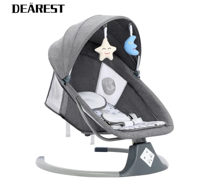 IMBABY-Chaise à Bascule pour Bébé, Berceau Intelligent, Balançoire Électrique pour Enfants, Chaise Longue Réglable pour Bébé, Berceau avec Musique