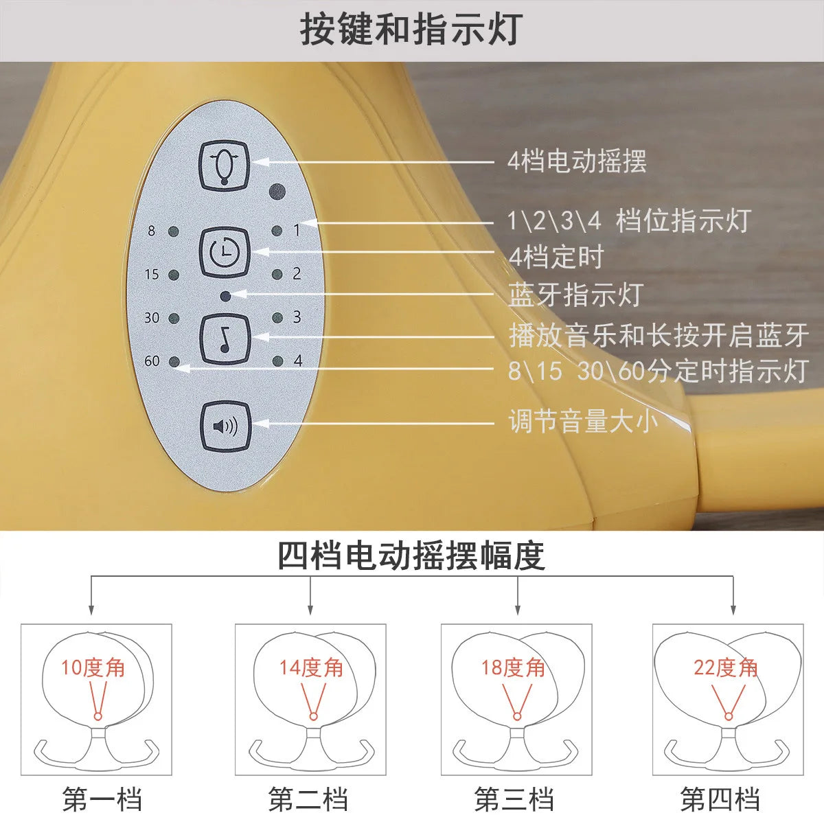Chaise à bascule électrique pour bébé de 0 à 24 mois, musique automatique pour nouveau-né, avec moustiquaire, berceau à bascule automatique à distance