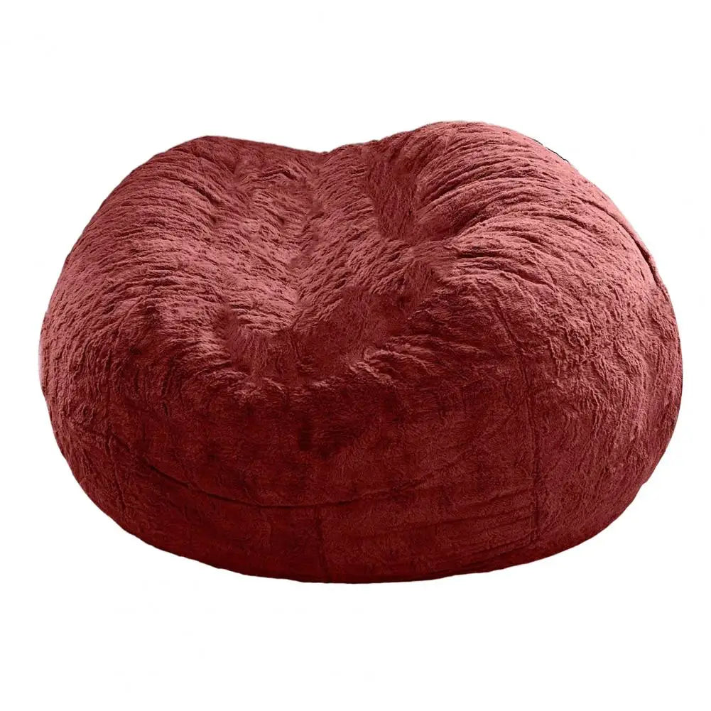Pas de peluche gris pouf chaise géante pouf Pouf canapé-lit bouffée Futon chambre siège Tatami Relax salon meubles seulement sac étui