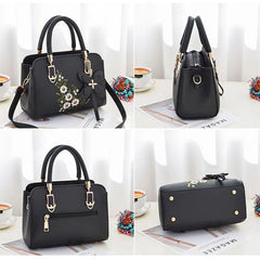 Sac à bandoulière grande capacité pour femmes, sac à bandoulière motif litchi, sac seau Portable en PU, sacoches pour dames