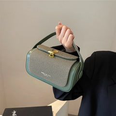 Petits sacs carrés en cuir PU pour femmes, de haute qualité, tendance, classique, sac à bandoulière de banlieue, sacs à main à poignée courte, 2024