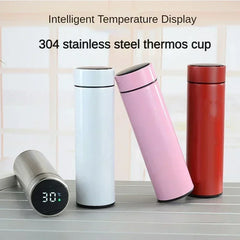 Bouteille Thermos en acier inoxydable de 500ml, avec affichage numérique de la température, tasse de mesure intelligente de la température, flacon sous vide