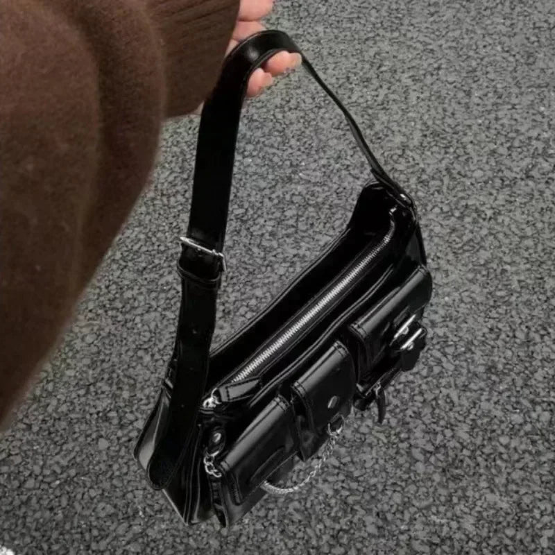 Richme Punk Bolso Mujer mode 2025 tendance nouveau Design chaînes bandoulière sacs à bandoulière Harajuku Y2k PU individualité dames sacs