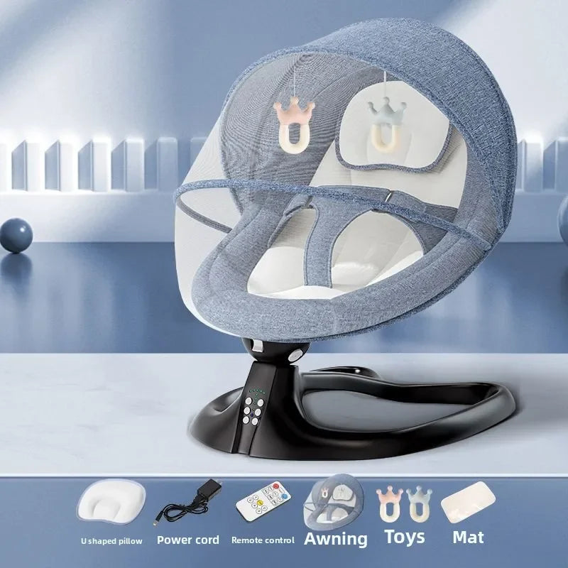 Électrique apaisant bébé bascule inclinable berceau chaise électrique nouveau-né et sieste nourrissons apaisant bascule bébé balançoires