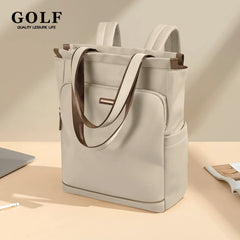 Sac à dos de GOLF pour femmes, sac à bandoulière Convertible, sac à dos d'école esthétique pour dames avec compartiments pour ordinateur portable 15.6 pouces, poche secrète