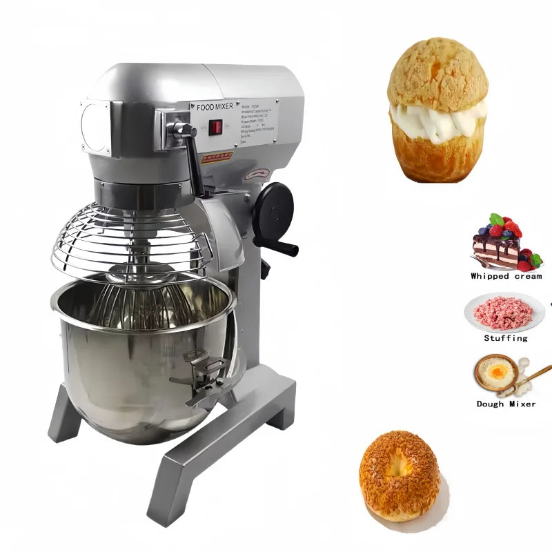 Chine mélangeur alimentaire industriel mélangeur vertical en spirale robuste pain Pizza gâteau fabricant 20 litre pâte mélangeur Machine