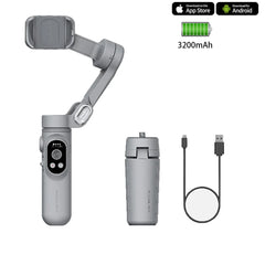 2025 Smart X Pro Smartphone cardan 3 axes stabilisateur portatif avec lumière de remplissage pour téléphone portable iPhone vidéo Vlog Mini trépied