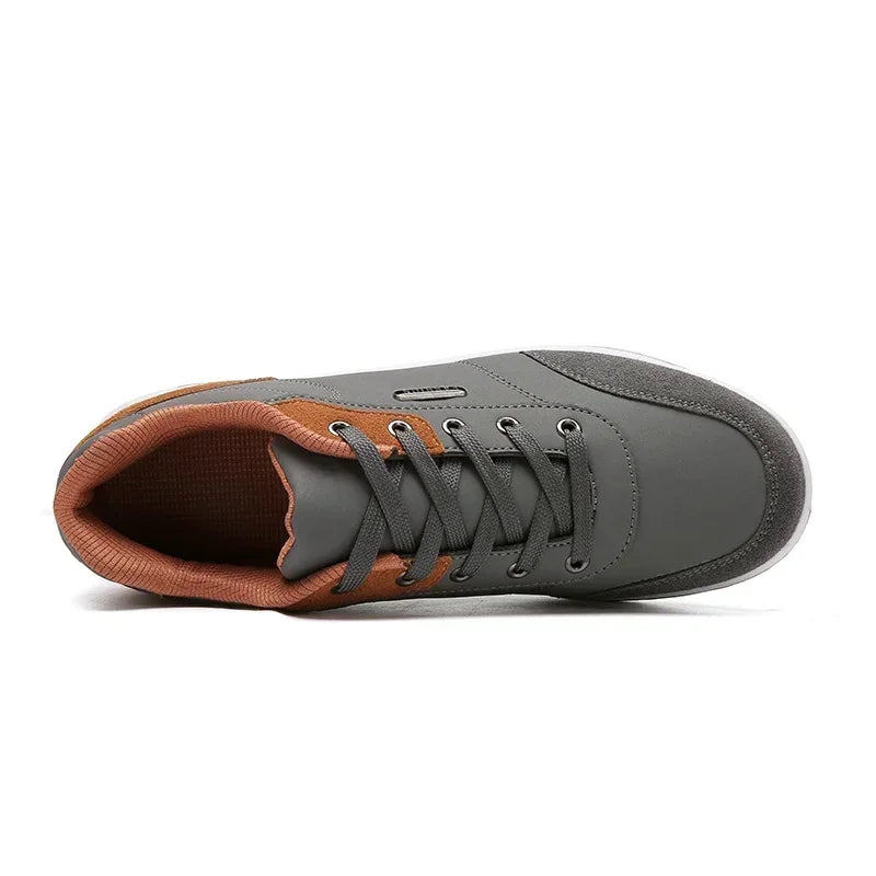 Cuir hommes chaussures baskets tendance chaussures décontractées confortable respirant loisirs hommes baskets chaussures antidérapantes hommes chaussures de sport