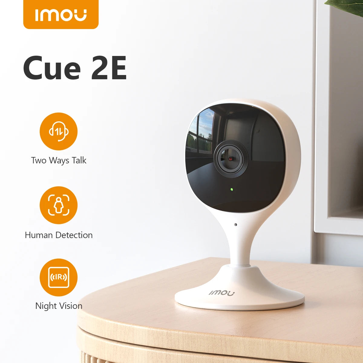 IMOU Cue 2E 3MP Wifi caméra bébé moniteur caméra détection humaine compacte intelligente Vision nocturne caméra intérieure Mini Surveillance