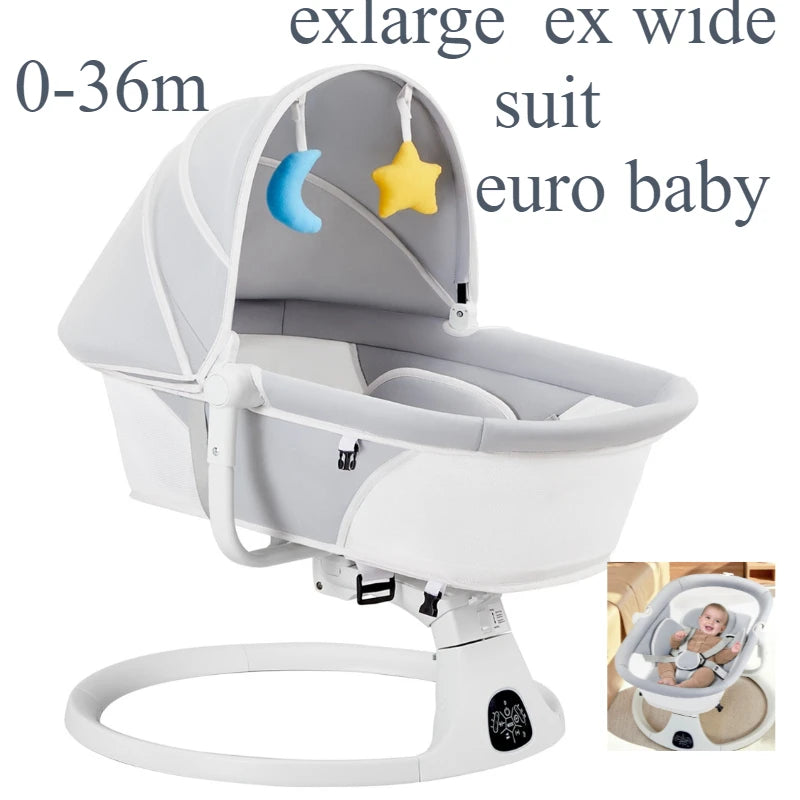 Nouveau bébé multi fonctionnel berceau électrique berceau nouveau-né intelligent coaxial bébé bébé couché berceau plat panier de couchage