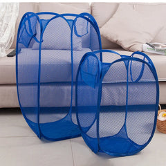 Grand panier de tri de linge sale pliable, cadre de lavage, sac de rangement en maille pour gril, organisateurs de lessive, poudres de stockage, E27