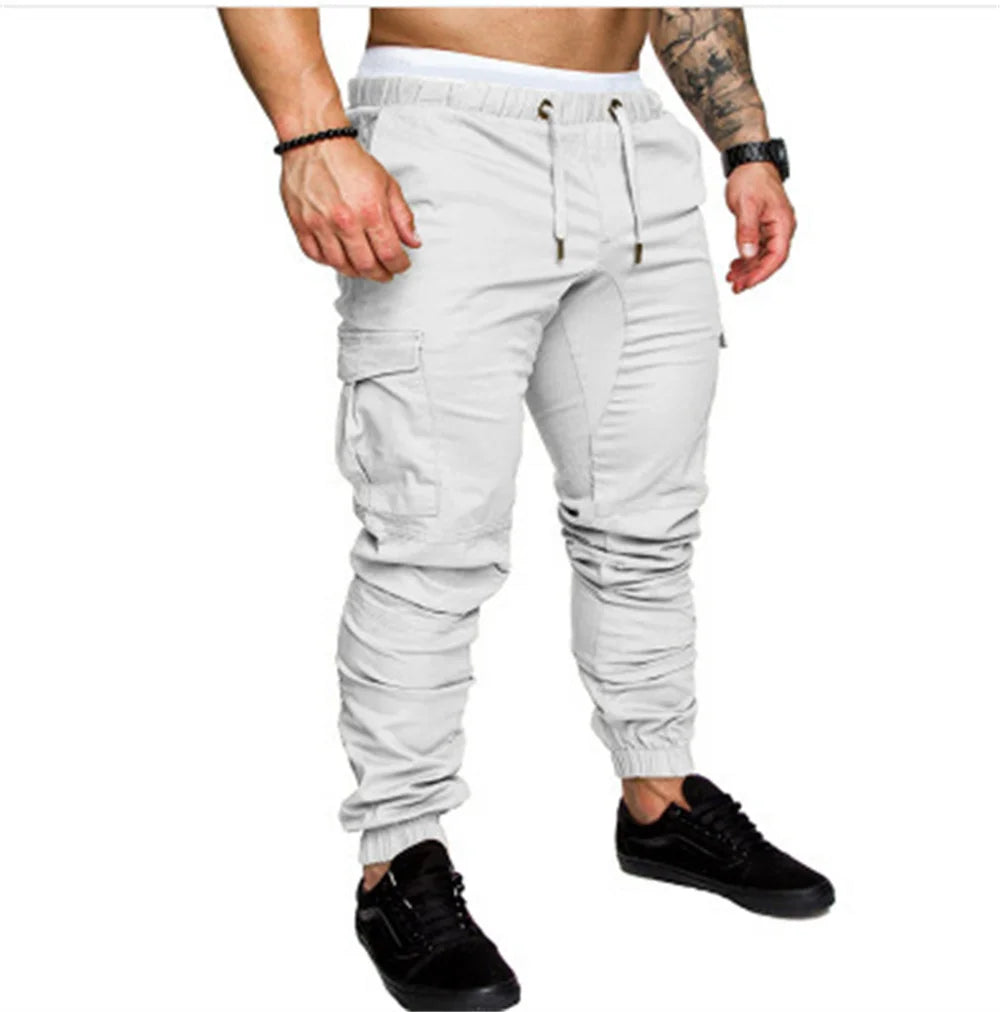 Nouveau outillage pantalon multi-poches pantalon Cargo homme tissu tissé décontracté Style Safari Joggers hommes
