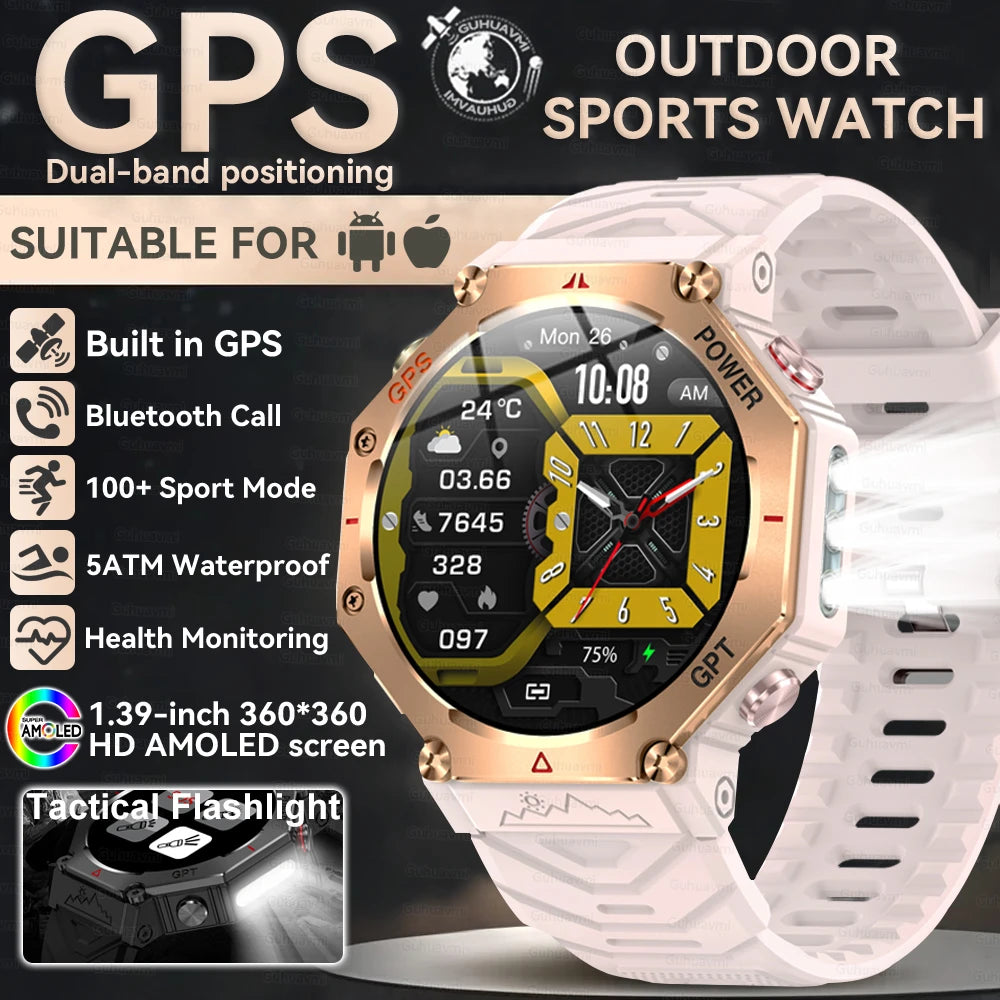 Nouveau t-rex 3 Ultra extérieur GPS montre intelligente 5TM étanche intégré double bande GNSS altimètre sport natation hommes montres intelligentes militaires