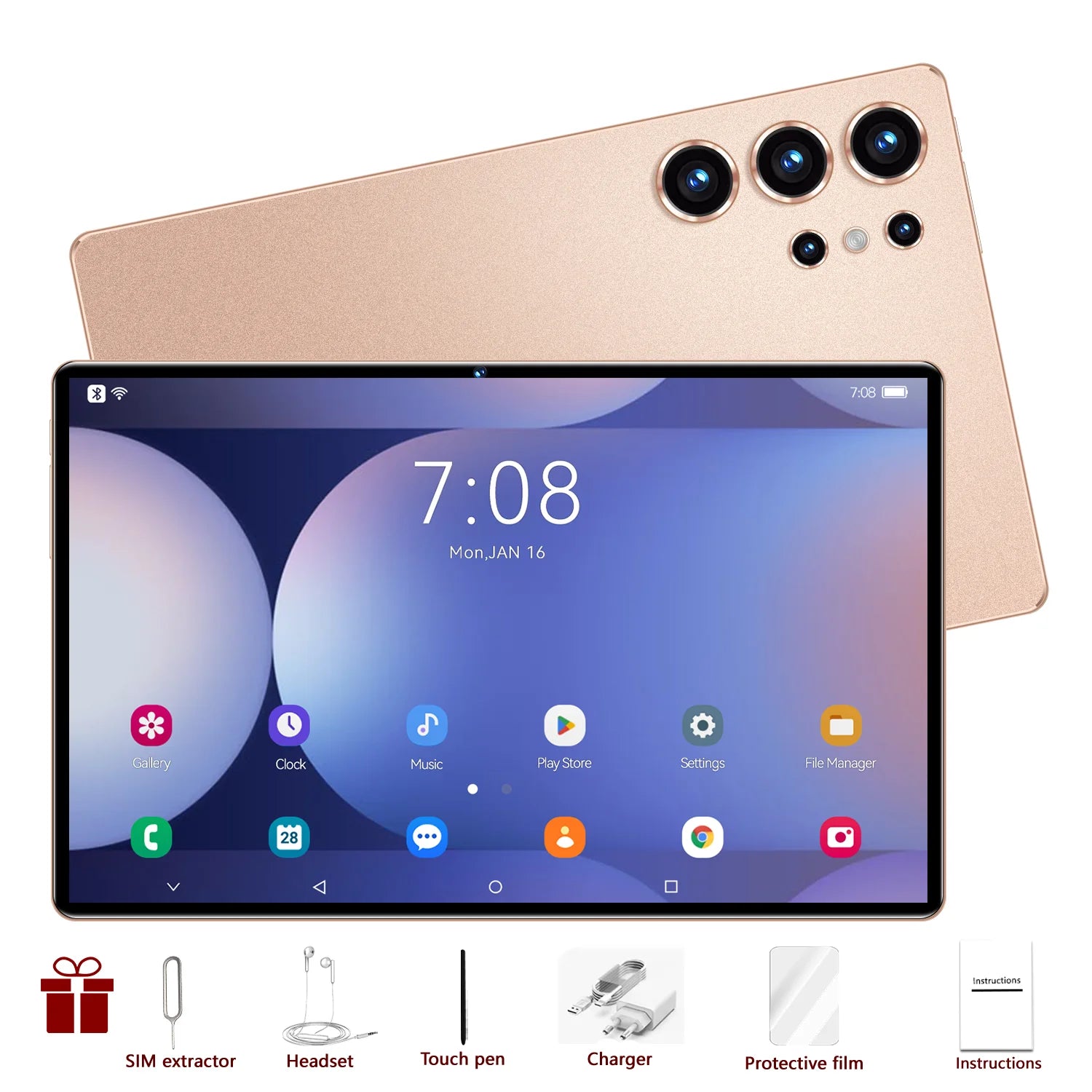 2025 S25 UItra tablette 22GB + 2T tablette Android 15 Snapdragon 8 Gen3 Tablette Version mondiale originale 5G double carte SIM WiFi