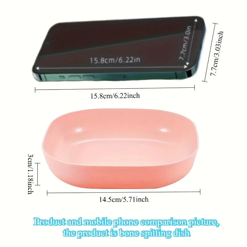 Un ensemble de 10 assiettes carrées avec 1 support – ensemble d'assiettes alimentaires portables