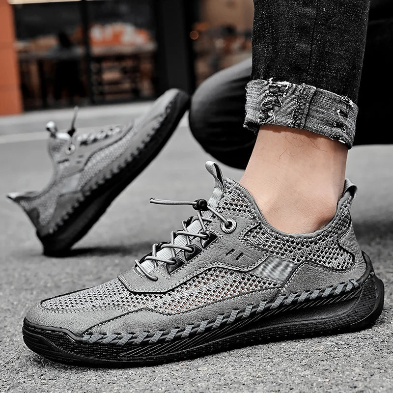 Mocassins en cuir faits à la main pour hommes, chaussures de conduite décontractées, chaussures d'outillage, offre spéciale