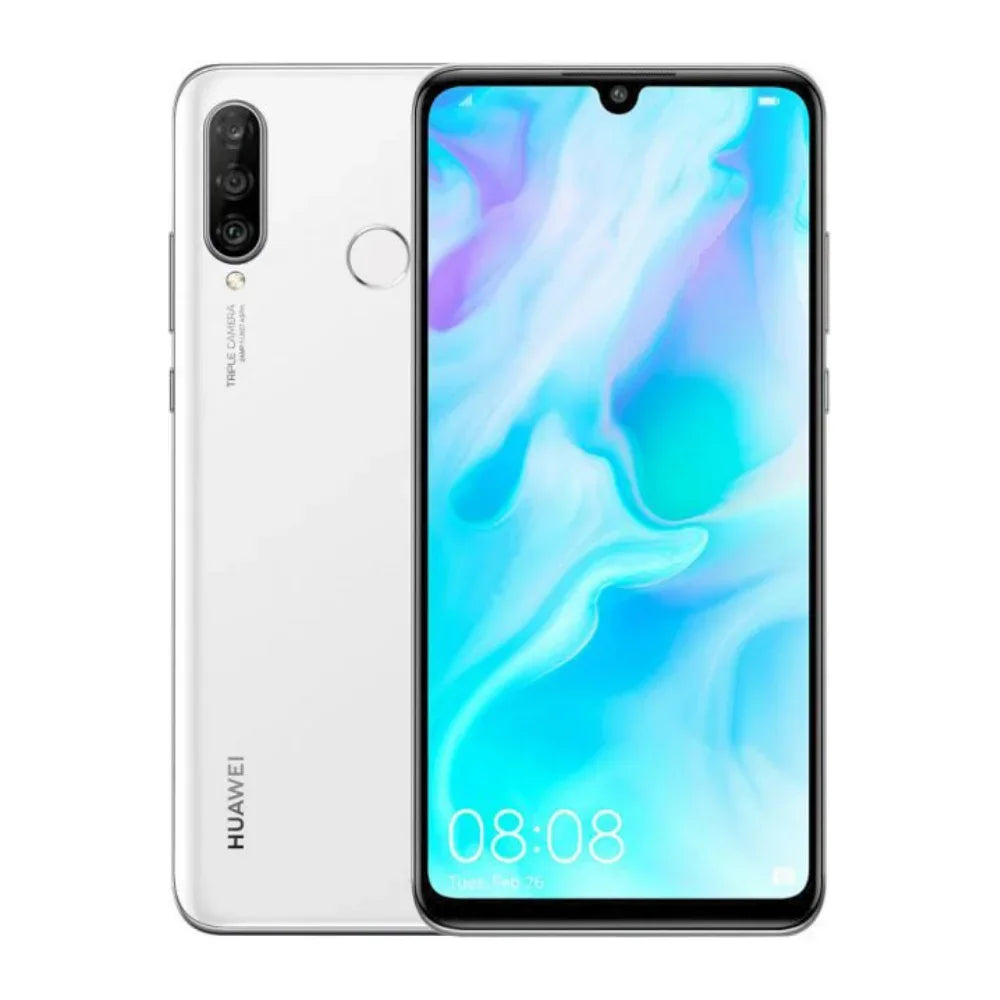 Huawei P30 Lite Smartphone Android mondial débloqué, 6,15 pouces, 128 Go de ROM, 24 MP + 32 MP, Google Play Store, téléphone portable, débloqué
