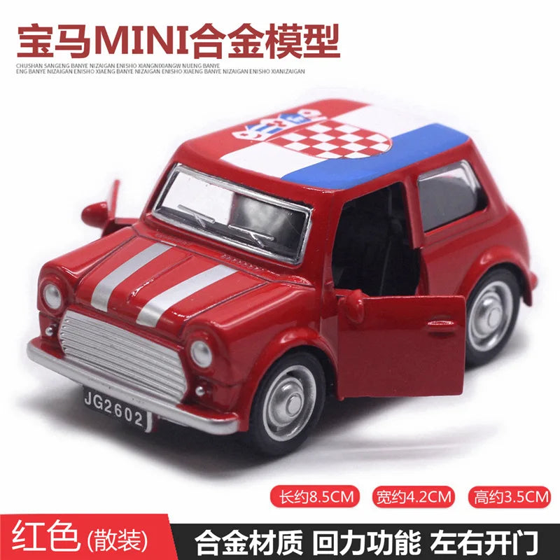 Mignon moulé sous pression en alliage métal voiture Bus moteur Tricycle moto Taxi modèle jouet enfants cadeau d'anniversaire