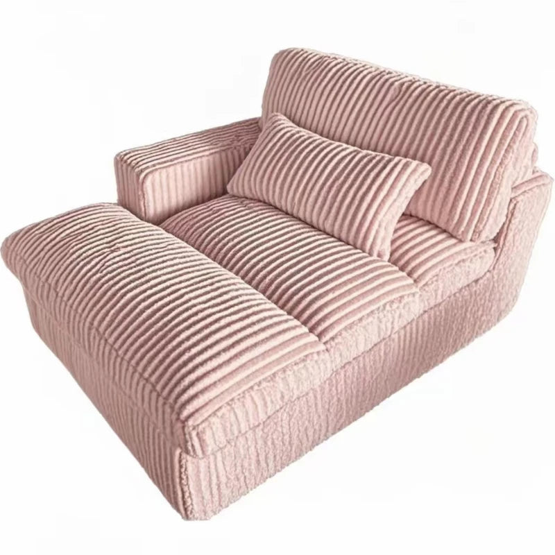 Canapé-lit Double en velours côtelé de luxe, Style italien rétro, pour salon, Compression sous vide, lavable, personnalisable