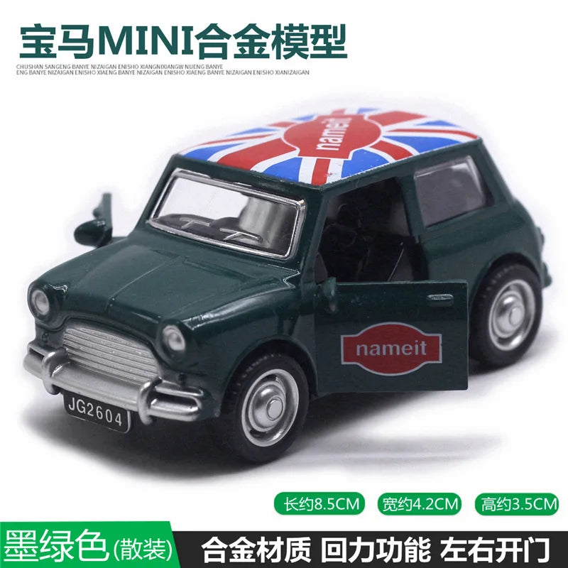 Mignon moulé sous pression en alliage métal voiture Bus moteur Tricycle moto Taxi modèle jouet enfants cadeau d'anniversaire