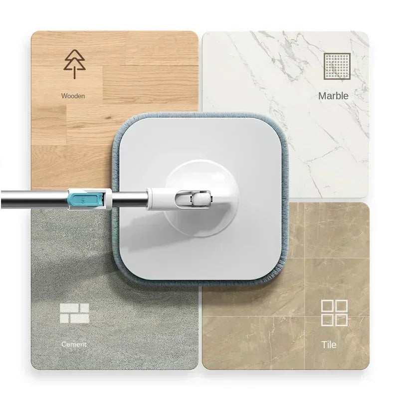 Vadrouille à presser rotative, ensemble de seau de séparation automatique des eaux usées, pression manuelle, sans lavage, vadrouille de lavage du sol, outils de nettoyage de la maison