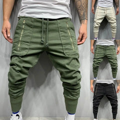 Pantalons pour hommes cordon hommes pantalons de survêtement simplicité à la mode fantastique mode hommes pantalons Cargo longs