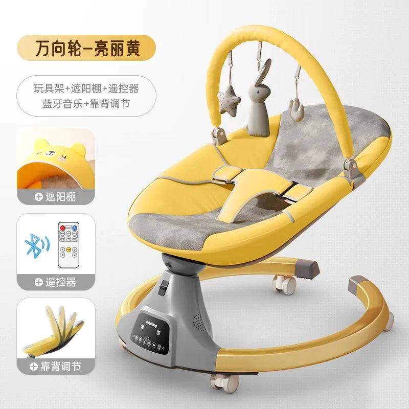 Chaise à bascule électrique pour bébé, berceau de sécurité, chaises à bascule pour nouveau-né, berceaux pour dormir de 0 à 3 ans