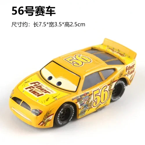 Tous les styles Disney Pixar Cars métal moulé sous pression voitures modèle Lightning McQueen alliage voiture numéro 4.19.28.36.51 101 série de course jouet