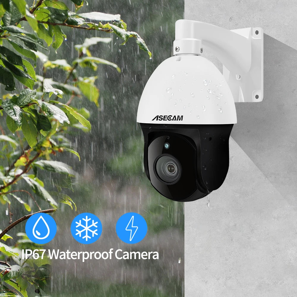 8MP 4K 30X Zoom camera video surveillance IMX415 IP extérieure PTZ Varifocal Onvif H.265 vitesse dôme sécurité POE deux voies Audio caméra de surveillance Protocole Hikvision