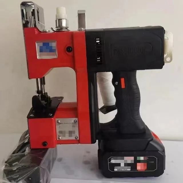 Machine à coudre portative automatique de sacs avec batterie