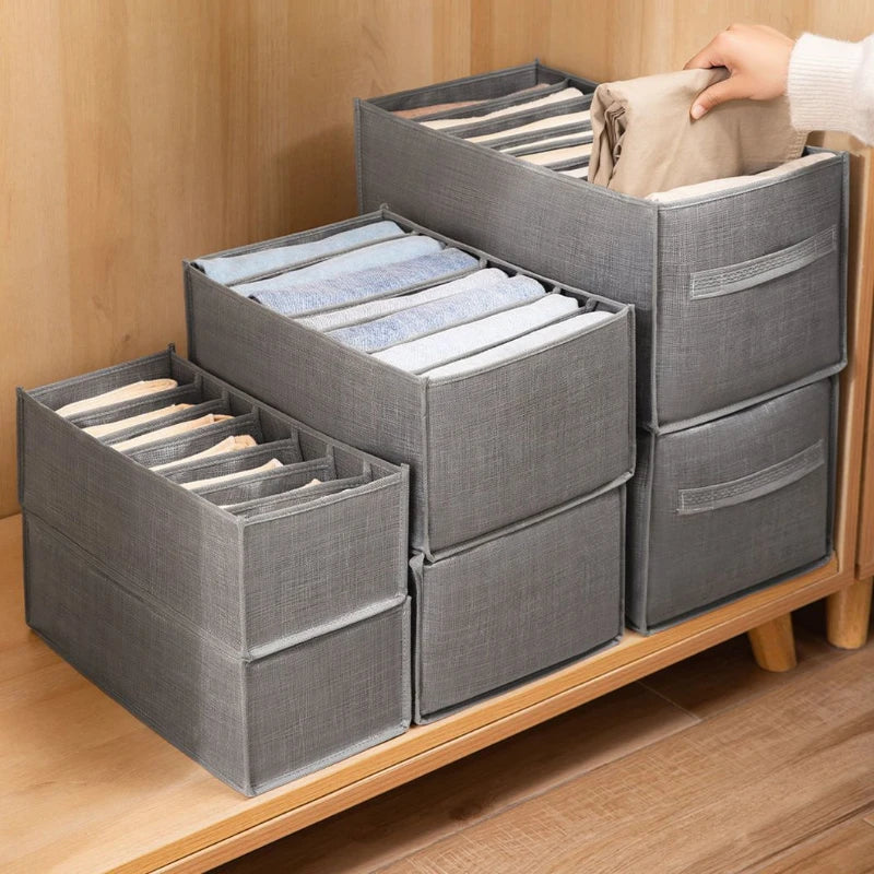 Organisateur de vêtements pantalons vêtements jean boîte de rangement armoire placard Organization sous-vêtements soutien-gorge chaussettes compartiment boîte armoire