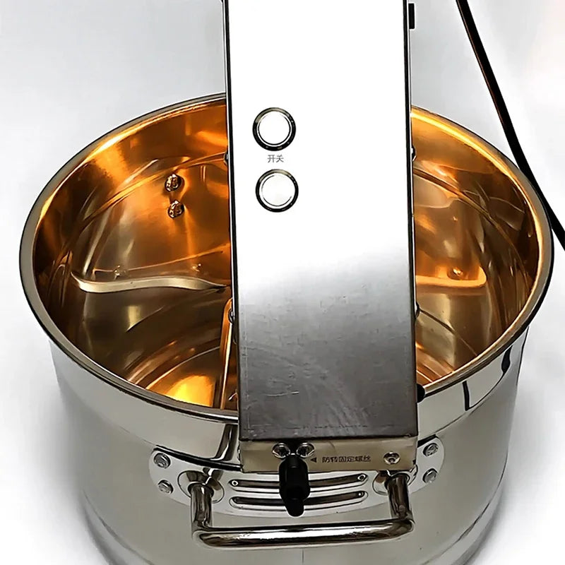 Agitateur alimentaire Pot 10L Machine à frire confiture alimentaire Sauce mélange Wok 220V automatique remuer Machine à frire cuisson mélange confiture faisant fabricant