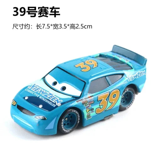Tous les styles Disney Pixar Cars métal moulé sous pression voitures modèle Lightning McQueen alliage voiture numéro 4.19.28.36.51 101 série de course jouet