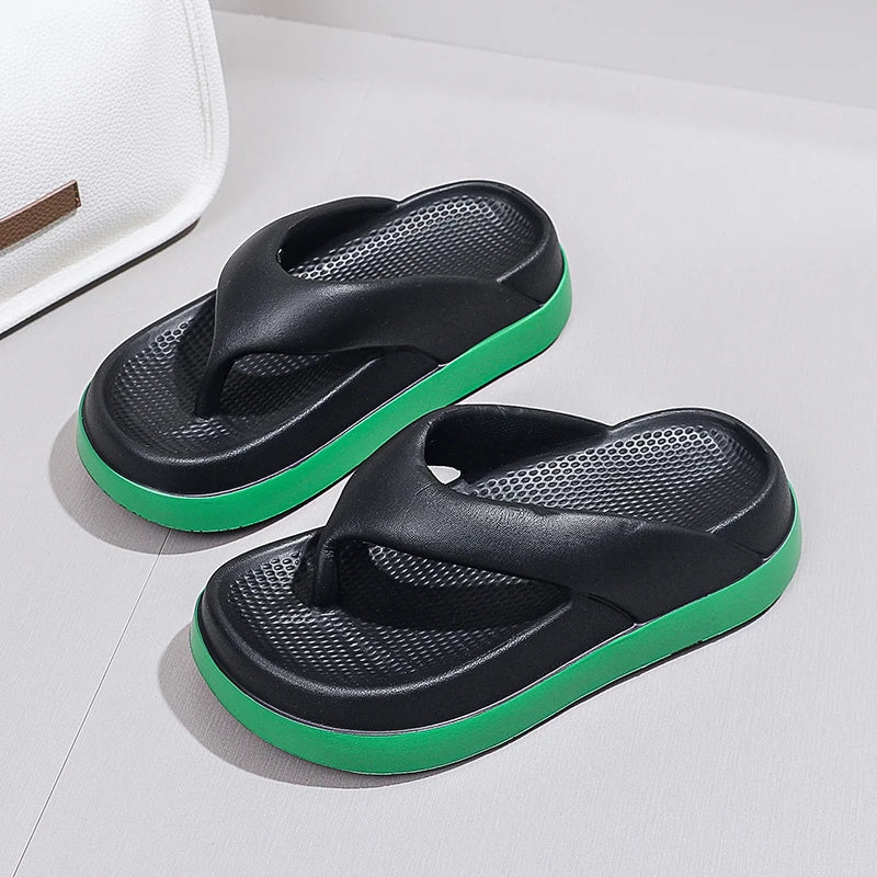 Tongs pour femmes, chaussures au Design populaire, tendance 2024, sandales à plateforme décontractées, pantoufles d'extérieur antidérapantes, caractéristiques uniques, sandales plates