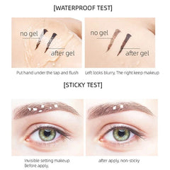 Gel Transparent imperméable pour sourcils, crème coiffante, fixation longue durée, savon pour sourcils, liquide Transparent, couche scellée, cosmétique