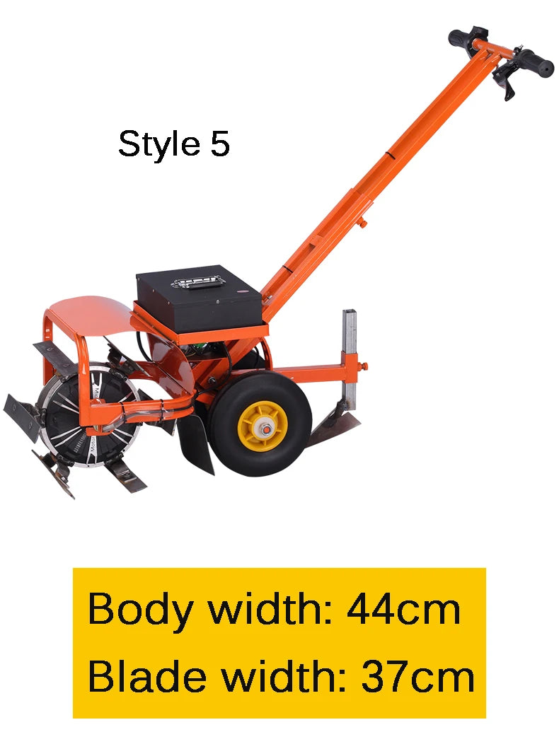Tondeuse à gazon électrique avec fonction de désherbage et de rotation du sol, désherbage, ameublissement du sol