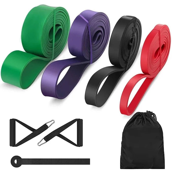 Bandes élastiques en latex naturel, équipement d'entraînement physique, gymnastique à domicile