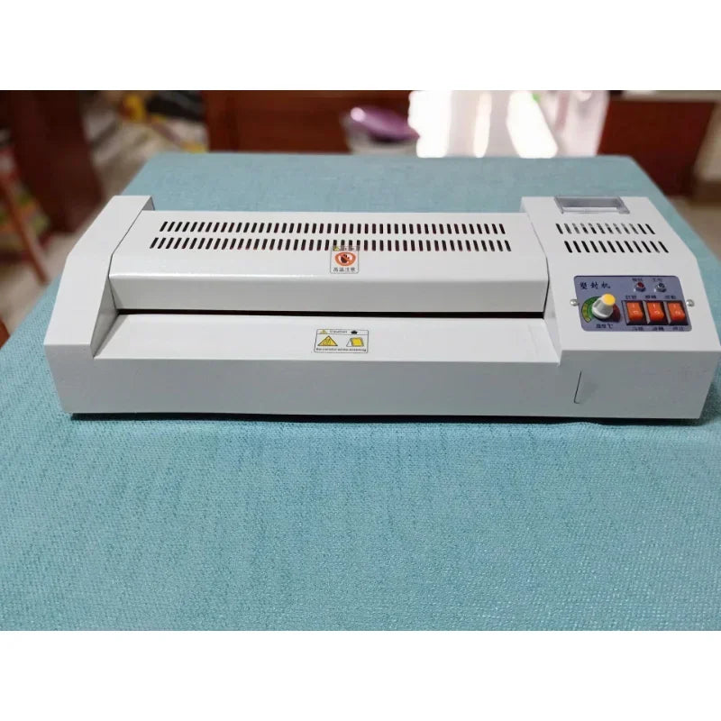 Plastifieuse métallique à température réglable, niveau 320A1, Machine à plastifier Photo A3 chaude et froide pour bureau/maison, 4 rouleaux 320mm