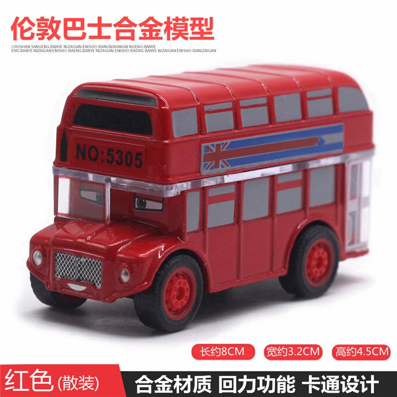 Mignon moulé sous pression en alliage métal voiture Bus moteur Tricycle moto Taxi modèle jouet enfants cadeau d'anniversaire