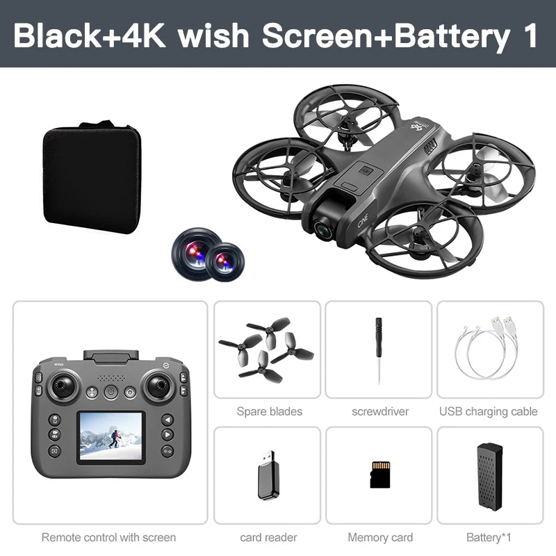 Xiaomi V666 Mini Drone 4K aérien professionnel 8k double caméra intelligente évitement d'obstacles sans brosse quadrirotor enfant RC jouet