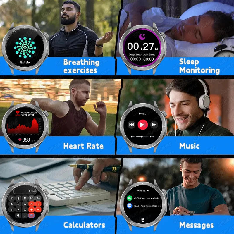2025 nouveau pour montre OPPO X2 Smartwatch GPS Sport boussole piste fréquence cardiaque musique Bluetooth appel IP68 étanche AMOLED montre intelligente