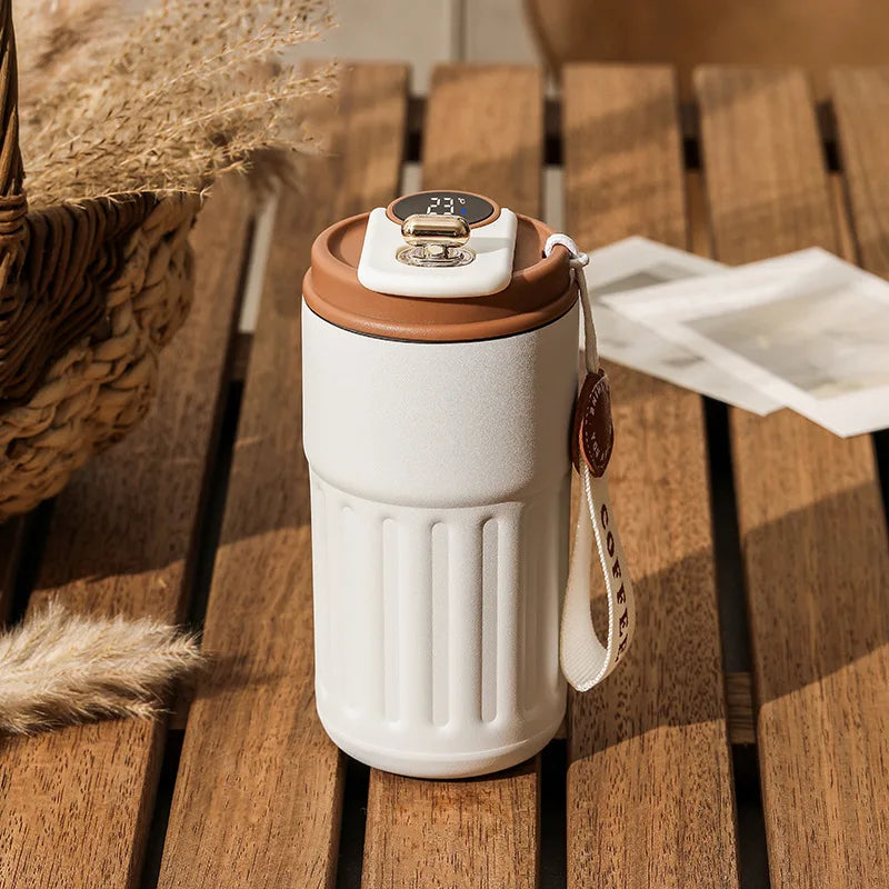 Bouteille Thermos de 450ml, affichage intelligent de la température, tasse sous vide en acier inoxydable 316, tasse à café de bureau, tasse thermique Portable d'affaires