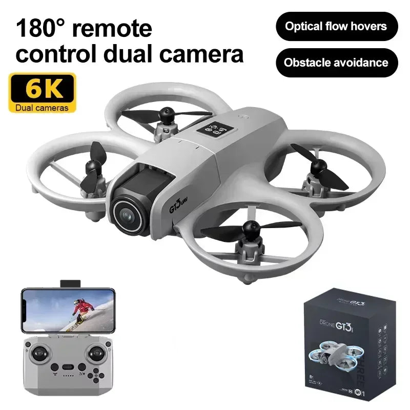 NOUVEAUX Drones GT3 GPS 8K Professionnel HD 180 °   Double caméra 5G WIFI moteurs sans balais évitement d'obstacles FPV jouets quadrirotor pliables
