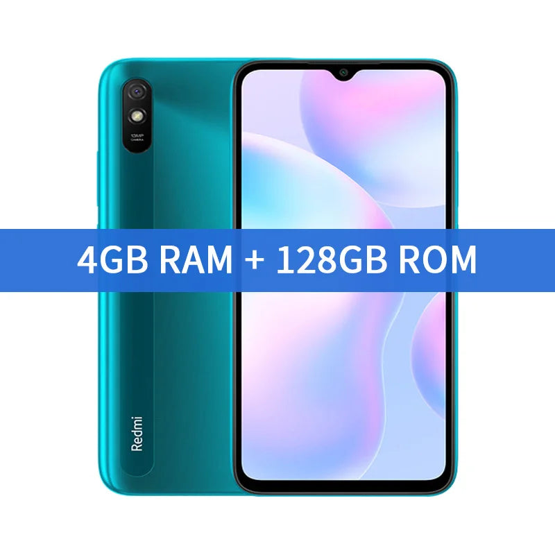 Xiaomi Redmi 9A Global Rom Smartphone 64GB/128GB téléphone portable 5000mAh 6.53 pouces MTK Helio G25 Octa Core 13MP téléphone intelligent Version CN