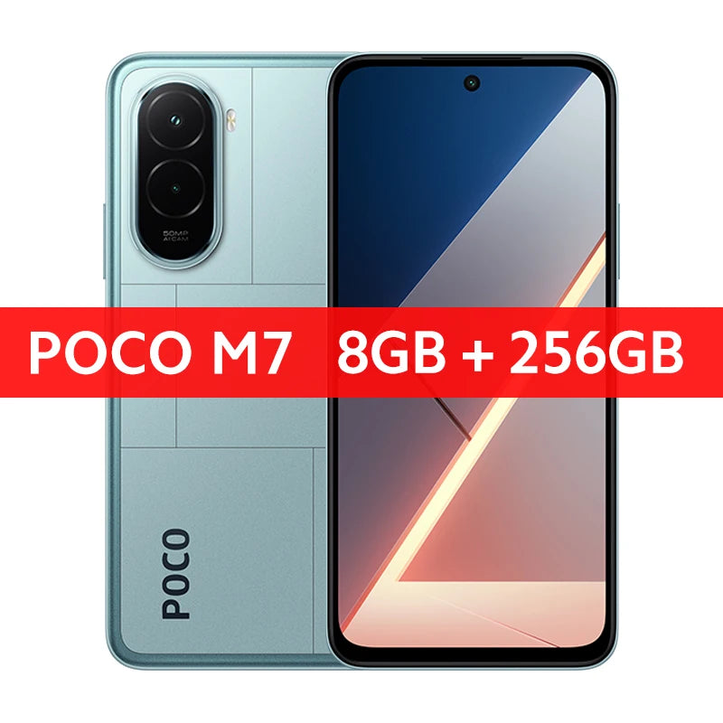 Nouveau POCO M7 Version mondiale Smartphone 128GB 256GB Snapdragon 685 7000mAh 50MP caméra immersive 6.9 "FHD + affichage 33W charge