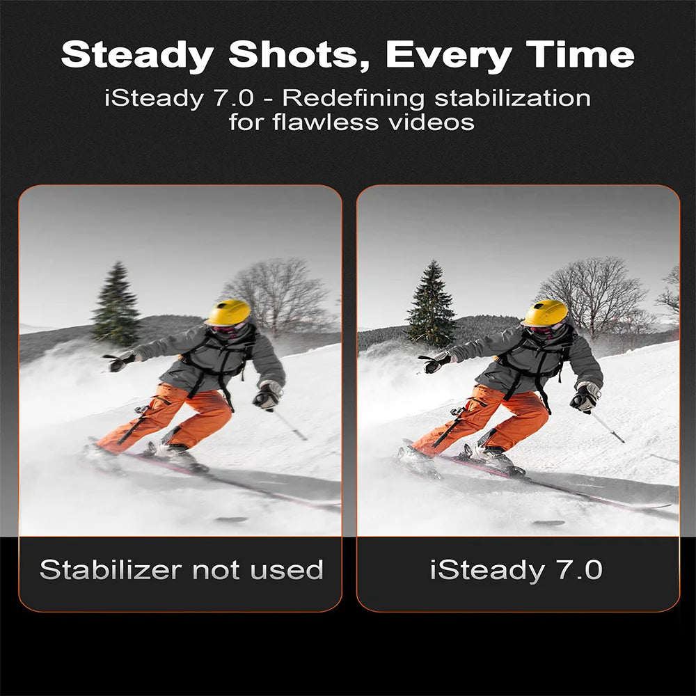 Hohem bureau cardan iSteady M6 3 axes téléphone portable stabiliser pour xiaomi avec traqueur AI lumière de remplissage magnétique polychrome vidéo Vlogg