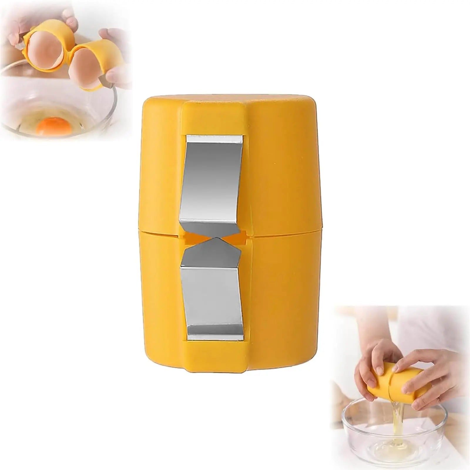 1/2pcs Egg Shell Opener Egg Cracker for Raw Eggs Hard Boiled Egg Peeler Egg Cube Egg Separator Handheld Tool Kitchen Gadgets